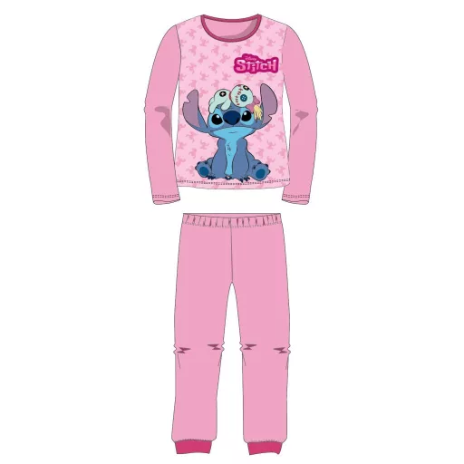 Disney Lilo és Stitch, A csillagkutya Scrump Light Pink gyerek hosszú pizsama 128
