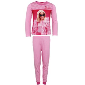 Barbie Elegant Light Pink gyerek hosszú pizsama 104
