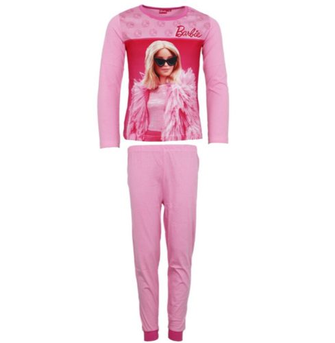 Barbie Elegant Light Pink gyerek hosszú pizsama 116
