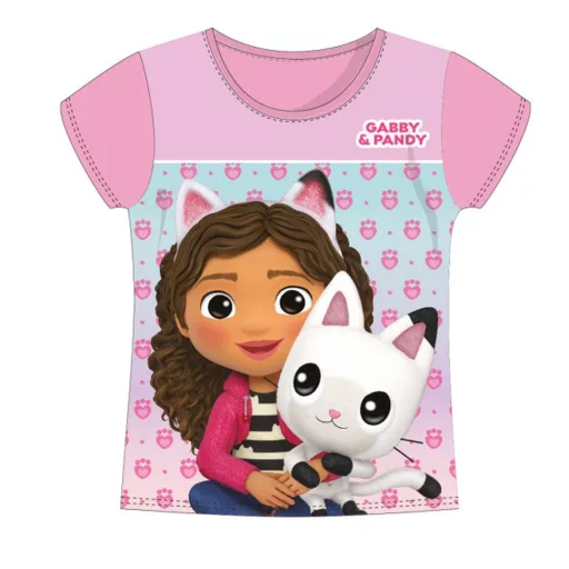 Gabi babaháza Pandy Light Pink gyerek rövid póló, felső 2 év