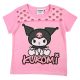 Hello Kitty Kuromi Pink gyerek rövid póló, felső 128