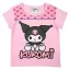 Hello Kitty Kuromi Light Pink gyerek rövid póló, felső 110