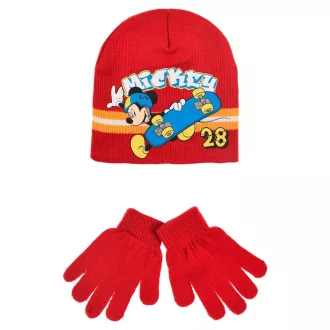 Disney Mickey Skate gyerek sapka + kesztyű szett