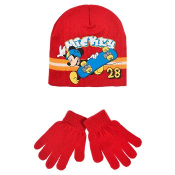 Disney Mickey Skate gyerek sapka + kesztyű szett