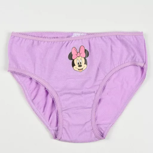 Disney Minnie Purple Dots gyerek fehérnemű, bugyi 3 darab/csomag 116/128
