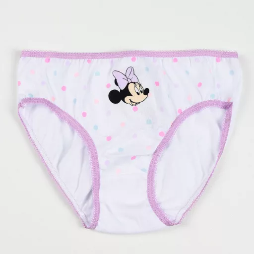 Disney Minnie Purple Dots gyerek fehérnemű, bugyi 3 darab/csomag 116/128