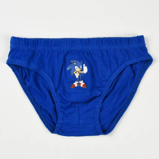 Sonic, a sündisznó Gotta Go gyerek fehérnemű, alsó 3 darab/csomag 98/104