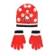 Hello Kitty Cute Dots Red gyerek sapka + kesztyű szett