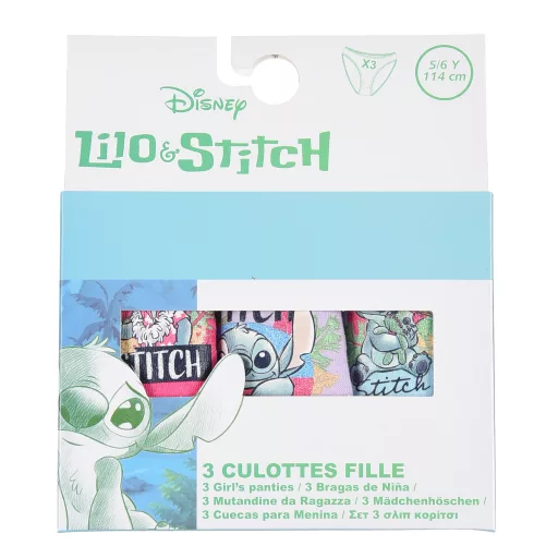 Disney Lilo és Stitch, A csillagkutya gyerek fehérnemű, bugyi 3 darab/csomag (110/116)