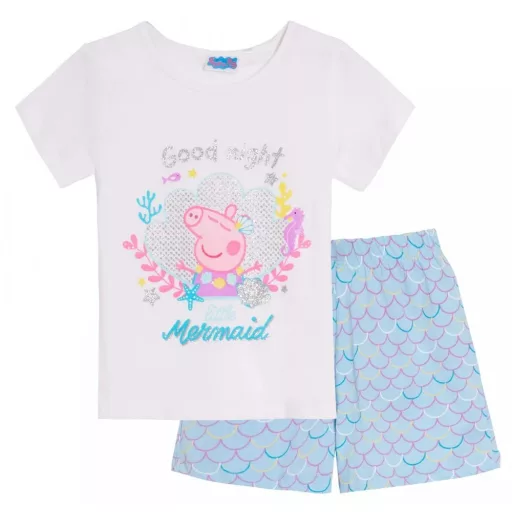 Peppa malac Good Night Mermaid gyerek rövid pizsama 104