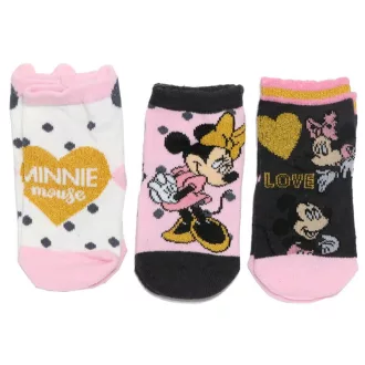 Disney Minnie egér baba zokni (3 pár) 6-12 hó