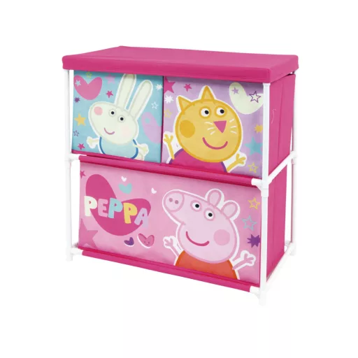 Peppa malac játéktároló állvány 3 rekeszes (53x30x60 cm)
