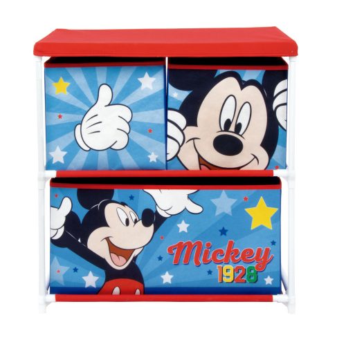 Disney Mickey Star játéktároló állvány 3 rekeszes (53x30x60 cm)