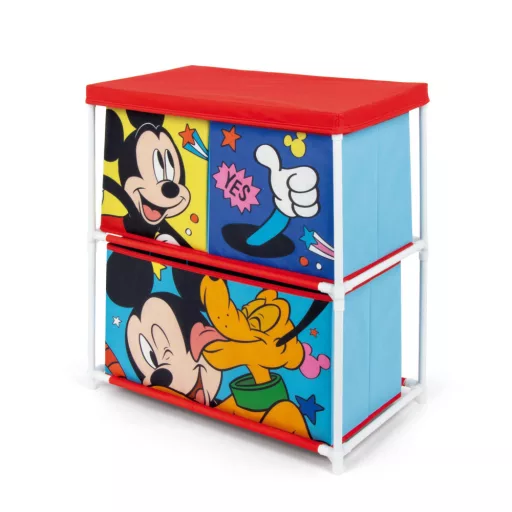 Disney Mickey, Pluto játéktároló állvány 3 rekeszes (53x30x60 cm)