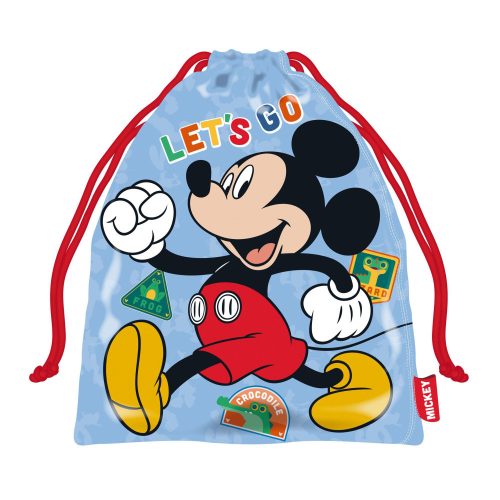 Disney Mickey Let's Go uzsonnás táska  (26,5x21,5cm)
