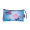 Peppa malac Rocket 3 rekeszes tolltartó (21x11cm)