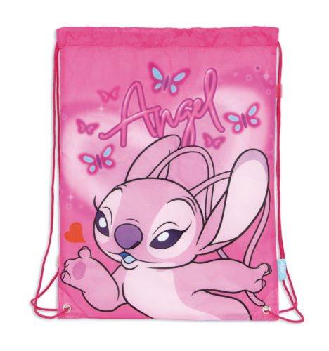 Disney Lilo és Stitch, A csillagkutya Pink Angel sporttáska, tornazsák 44cm