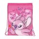 Disney Lilo és Stitch, A csillagkutya Pink Angel sporttáska, tornazsák 44cm