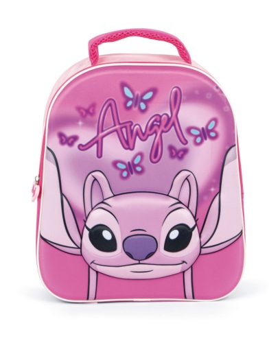 Disney Lilo és Stitch, A csillagkutya Pink Angel 3D hátizsák, táska 32cm