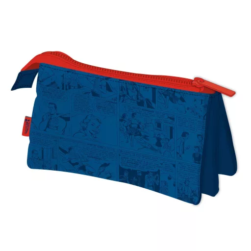 Superman Comic 3 rekeszes tolltartó 21cm