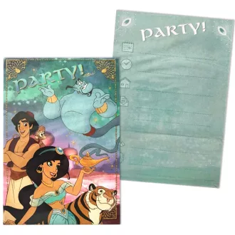 Disney Aladdin Party Meghívó 5 db-os