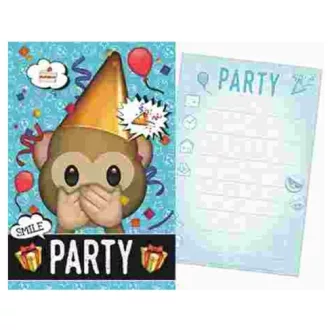 Emoji Party Meghívó 5 db-os
