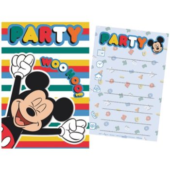 Disney Mickey Party Meghívó 5 db-os