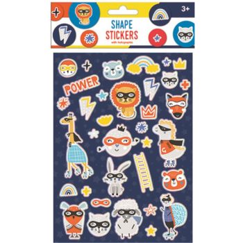 Állatos hologrammos matrica szett