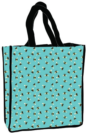 Méhek bevásárló táska, shopping bag 34cm