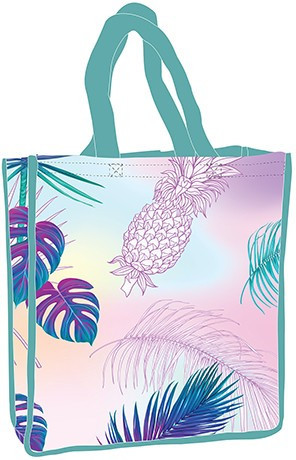 Ananász hologrammos bevásárló táska, shopping bag 34cm