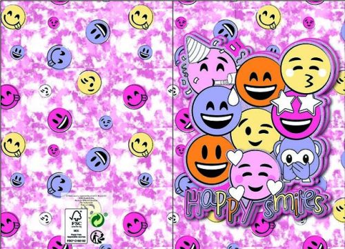 Emoji Smiles pop-up 3D üdvözlőkártya + boríték