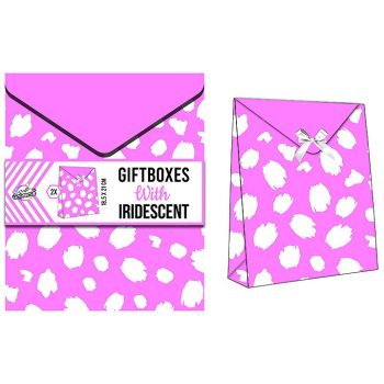 Színes Iridescent ajándékdoboz 2 db-os