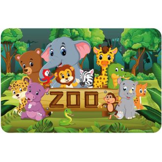 Állatos Zoo tányéralátét 43x28cm