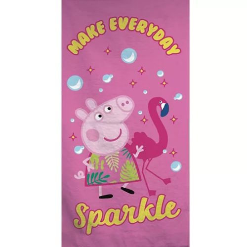 Peppa malac Sparkle fürdőlepedő, strand törölköző