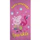 Peppa malac Sparkle fürdőlepedő, strand törölköző