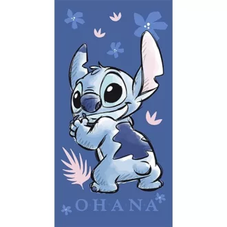 Disney Lilo és Stitch, A csillagkutya Ohana fürdőlepedő, strandtörölköző (70x140cm)