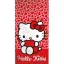 Hello Kitty Hearts fürdőlepedő, strandtörölköző 70x140cm (Fast Dry)
