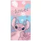 Disney Lilo és Stitch, A csillagkutya Pink fürdőlepedő, strandtörölköző 70x140 cm (Fast Dry)