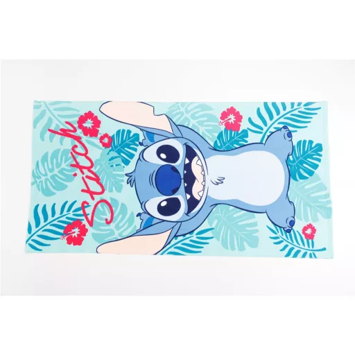 Disney Lilo és Stitch, A csillagkutya fürdőlepedő, strandtörölköző 70x140 cm (Fast Dry)