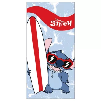 Disney Lilo és Stitch, A csillagkutya Surf fürdőlepedő, strandtörölköző 70x140 cm (Fast Dry)