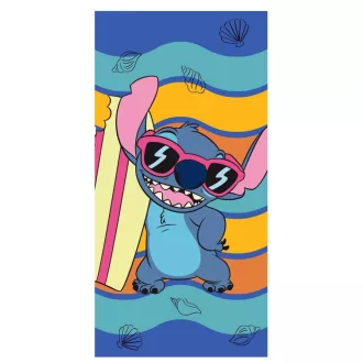 Disney Lilo és Stitch, A csillagkutya Waves fürdőlepedő, strandtörölköző 70x140 cm (Fast Dry)