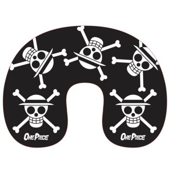One Piece Black Skull utazópárna, nyakpárna
