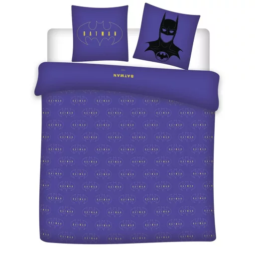 Batman Claim the Night dupla, kétszemélyes ágyneműhuzat 240×220cm, 65x65cm