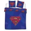 Superman Blue dupla, kétszemélyes ágyneműhuzat 240×220cm, 65x65cm