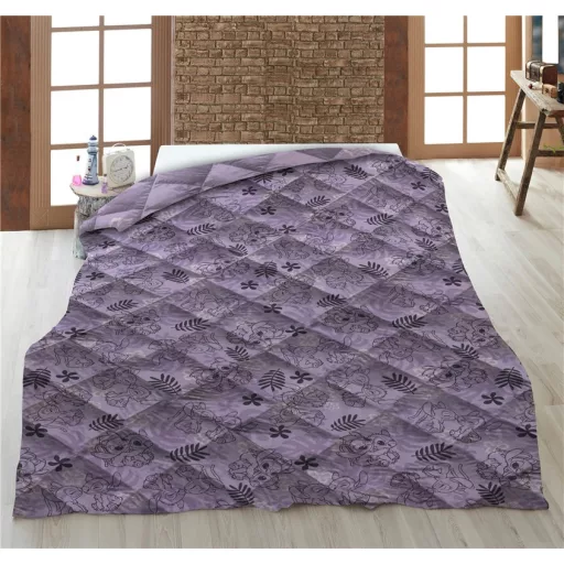 Disney Lilo és Stitch, A csillagkutya Love Story steppelt ágytakaró, paplan 140x200cm