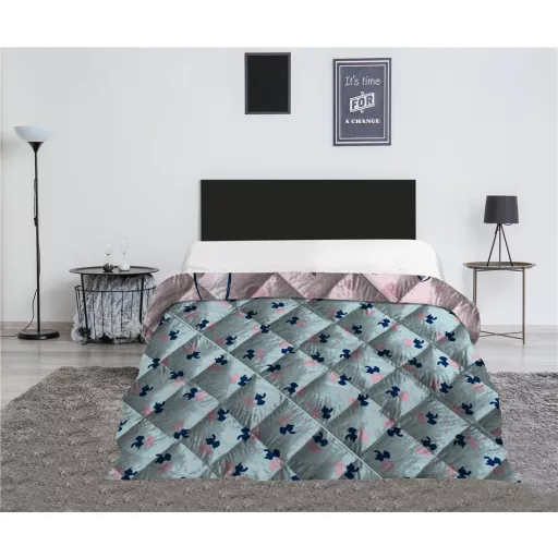 Disney Lilo és Stitch, A csillagkutya Heart steppelt ágytakaró, paplan 240x220 cm