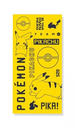 Pokémon Pika fürdőlepedő, strand törölköző 70x140cm