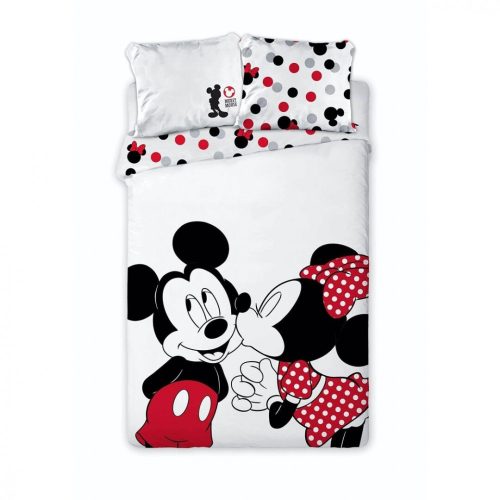 Disney Minnie, Mickey Love ágyneműhuzat 140×200cm, 63×63cm microfibre