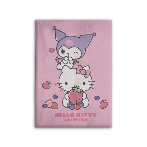 Hello Kitty Fruits polár takaró 100x140 cm
