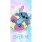 Disney Lilo és Stitch, A csillagkutya Rainbow Waves fürdőlepedő, strandtörölköző 70x140cm (Fast Dry)